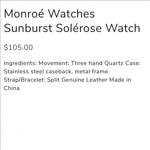 Chic Rose-gold Faced Watch with Grey Leather Strap - Picture 2 of 2